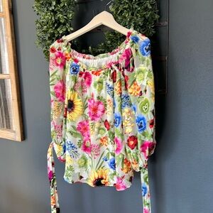 Alice + Olivia floral shirt